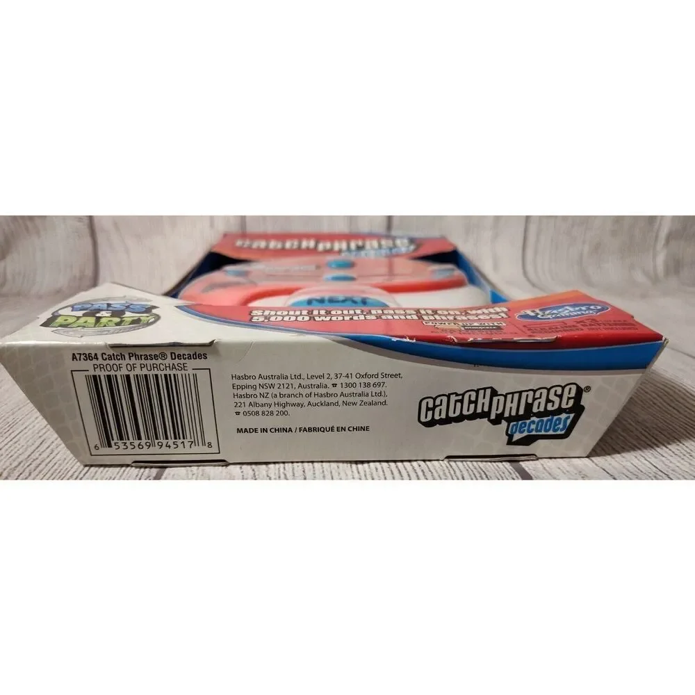Hasbro Gaming Electronic Catch Phrase Decades Party Game New Sealed